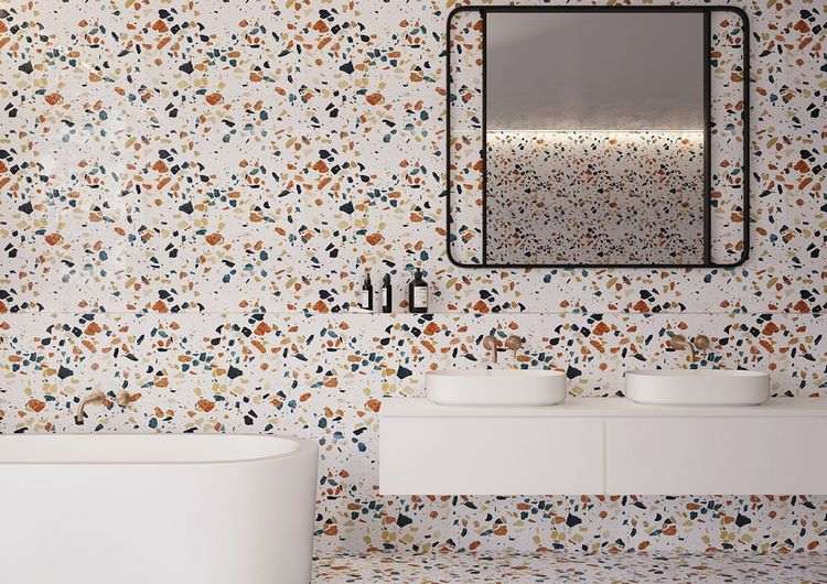what is terrazzo tile how to use it in modern home decor