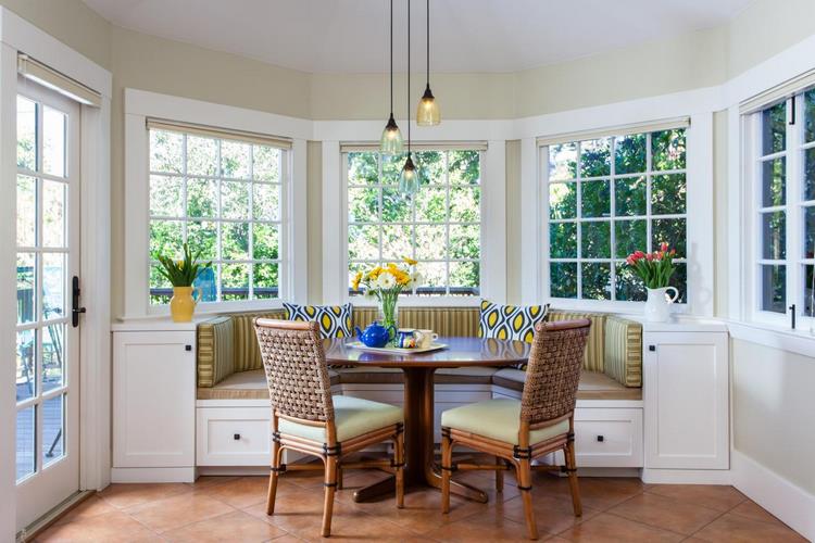 Banquette seating in the kitchen super cool ideas for your breakfast nook