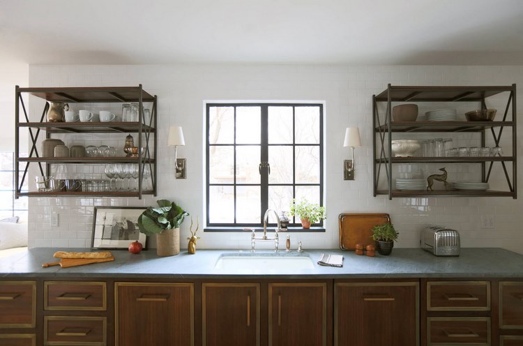 Types of open kitchen shelves and how to choose the best one