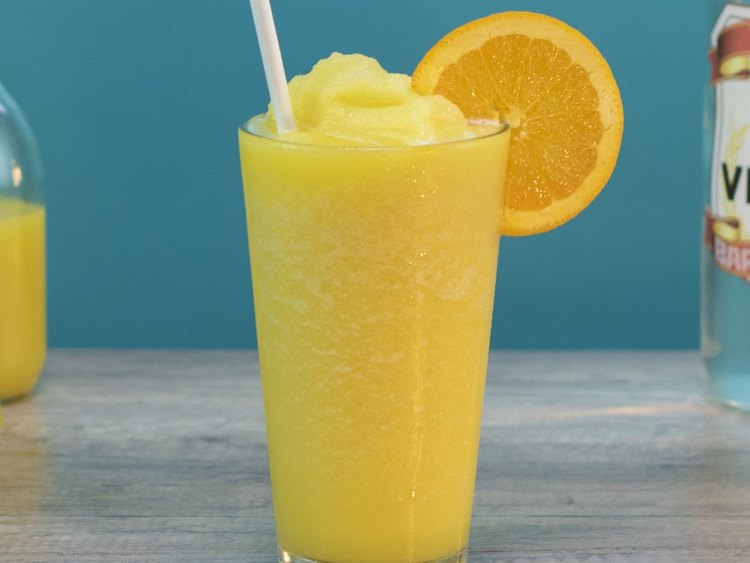 frozen cocktails recipes DIY screwdriver slushie