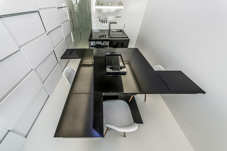 futuristic kitchen island design minimalist interior