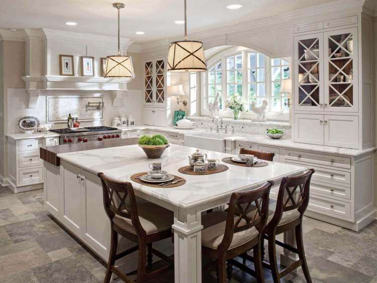 Kitchen Island With Table How To, Kitchen Island With Extended Dining Table