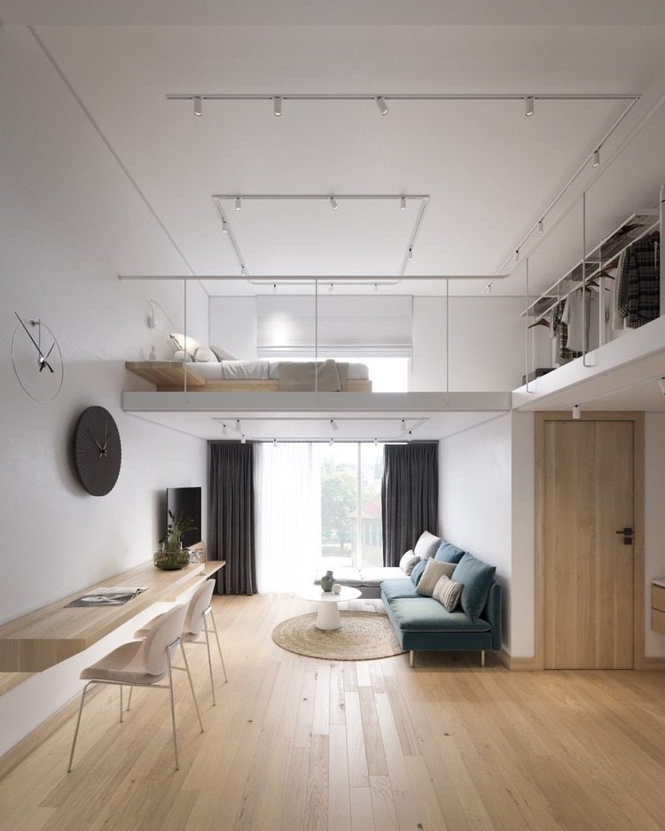 lofted bedroom design the perfect solution for studio apartments