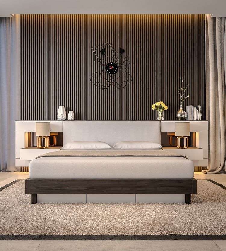 modern bedroom design and decorating ideas accent wall designs