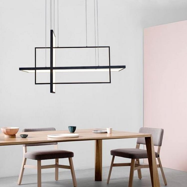 modern chandelier design ideas minimalist geometric lines