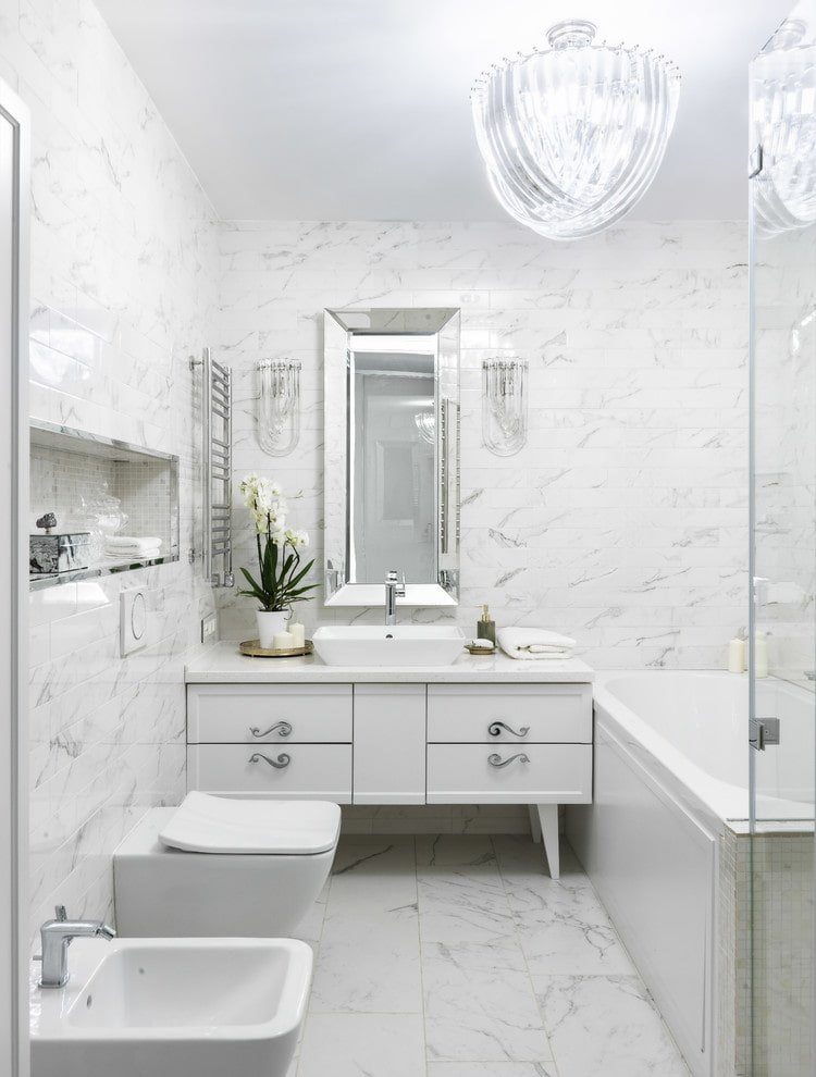 small bathroom ideas white interior expands the space