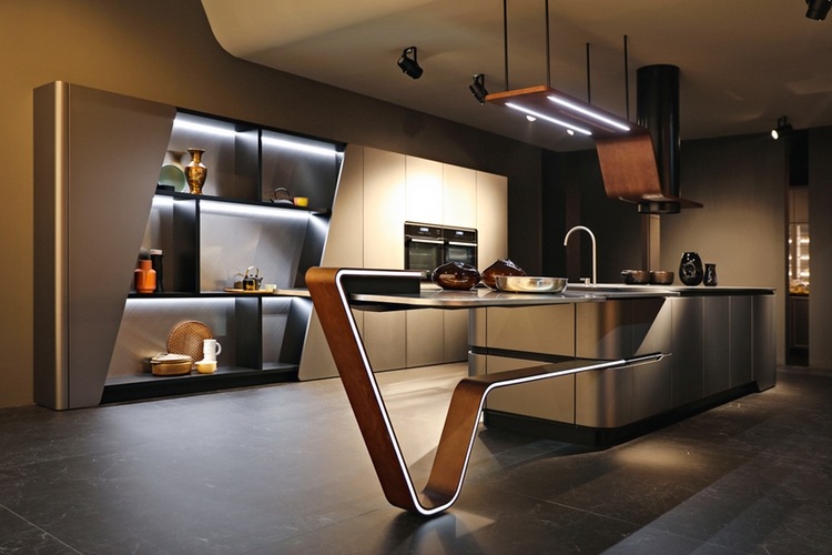 unique ultra modern kitchen island design ideas