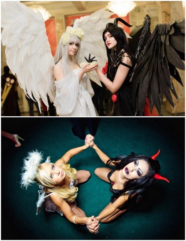 Angel devil unique costumes for couples