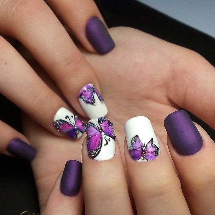 Summer Nail Trends Butterfly Nails