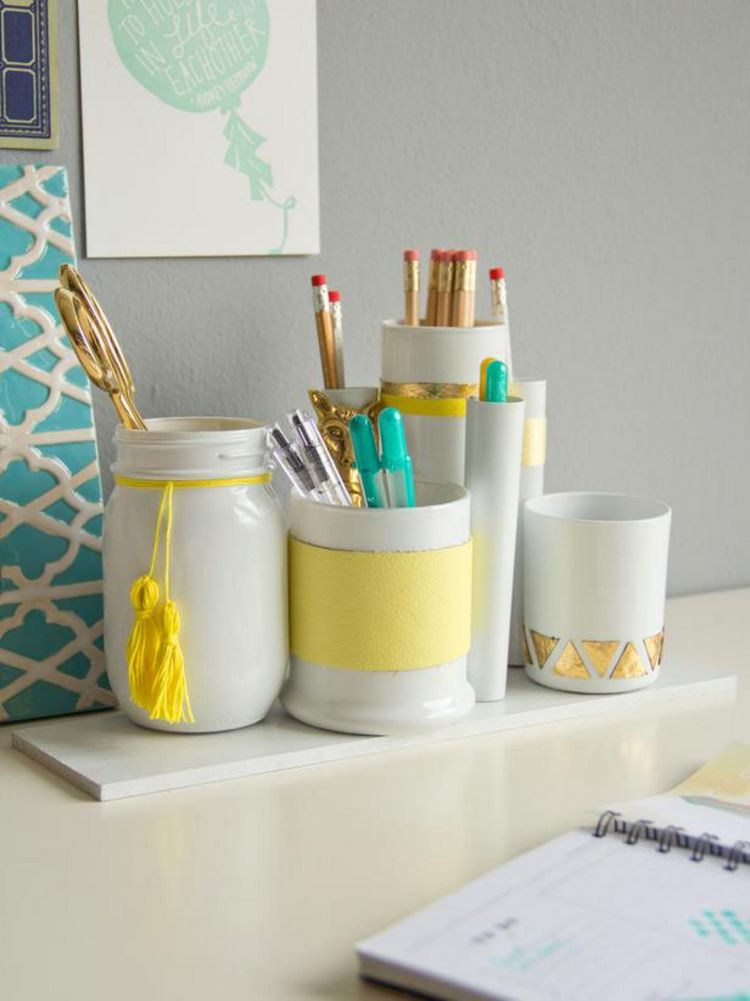 DIY home office desk organizers creative craft ideas