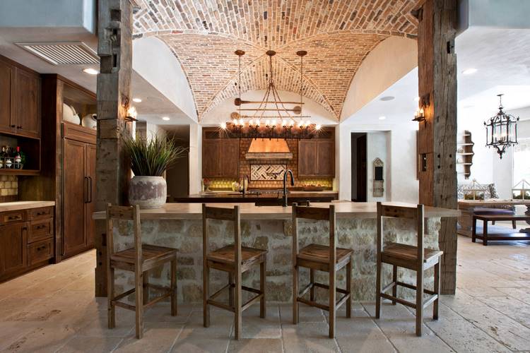 Mediterranean style kitchen Spanish decor amazing barrel vault ceiling