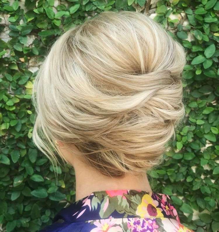 Quick DIY updo hairstyles for short hair French twist instructions
