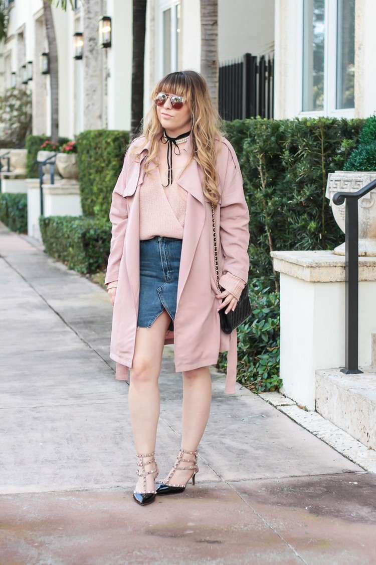 Trench coat with skirt summer ideas