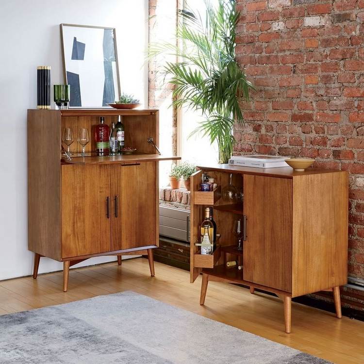 Unique mid century furniture ideas bar cabinet