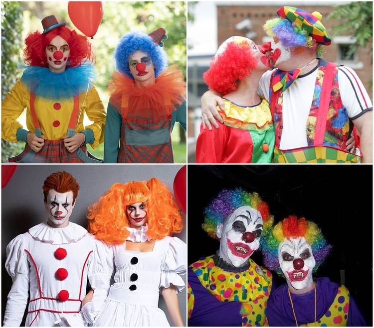 clowns costumes Halloween ideas for couples
