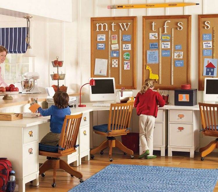 home school room ideas furniture arrangement for siblings