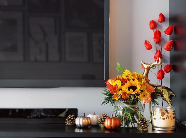 modern fall home decor inspirational ideas fireplace mantle
