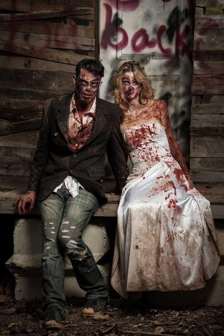scary couples costumes ideas zombies 