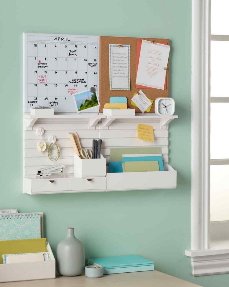 space saving home office wall organization ideas
