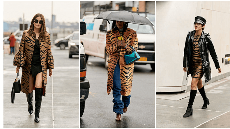 tiger print trend fashion fall winter 2020