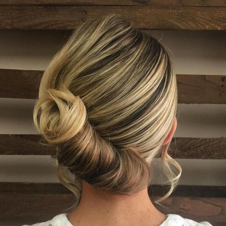 weding hairstyles for medium long hair French twist