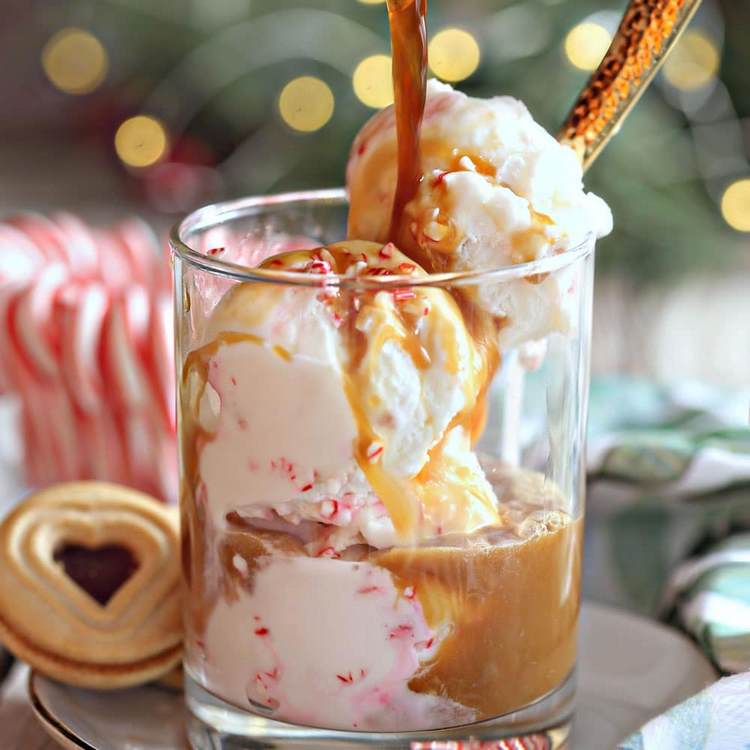 Peppermint Affogato Recipe Christmas dessert ideas