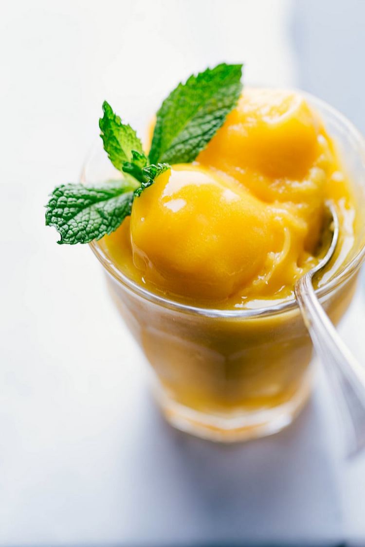 Mango Sorbet Recipe Vegan desserts