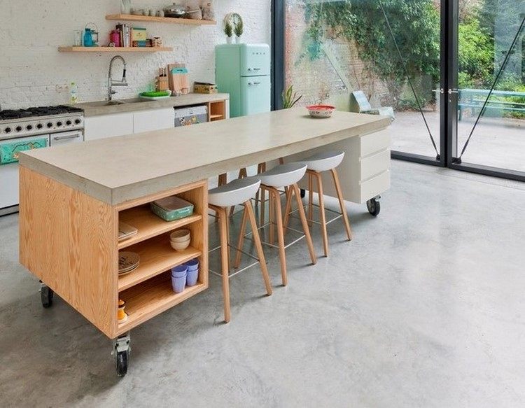 Portable kitchen islands with breakfast bar modern home design ideas