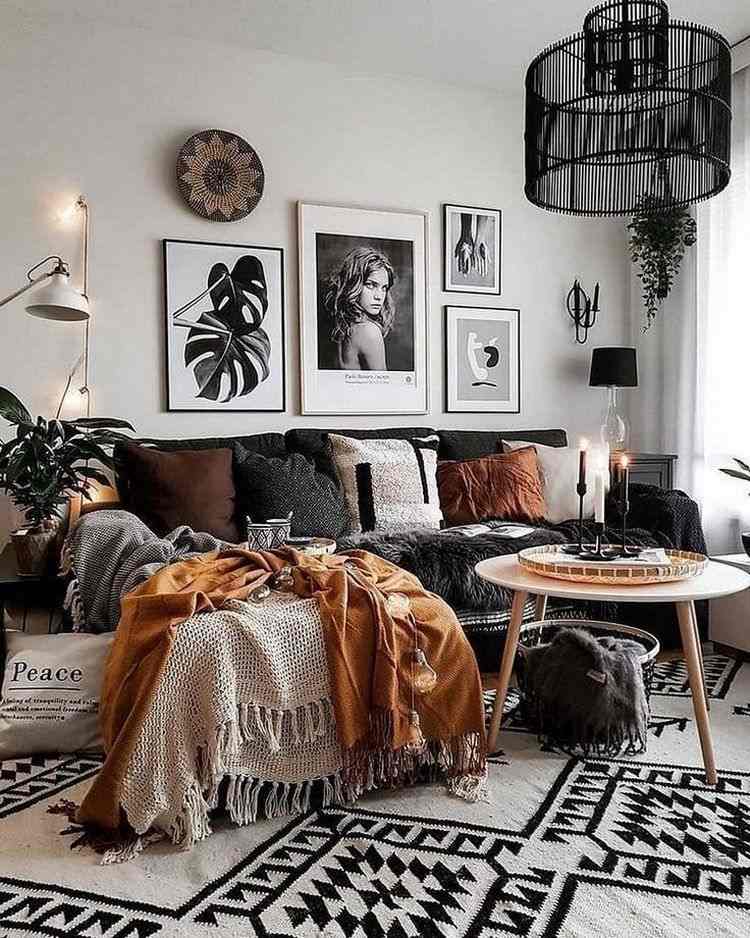 boho chic living room ideas stylish interiors in neutral colors