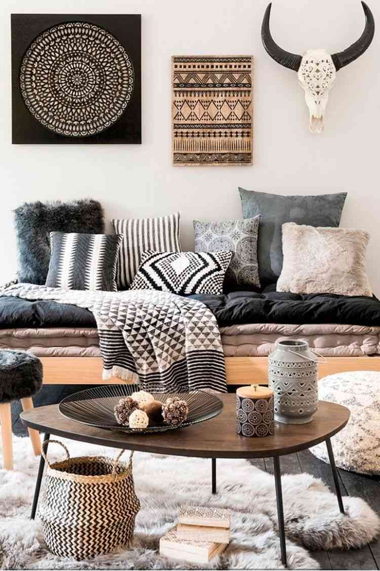 boho style decor ideas in living room decor elements
