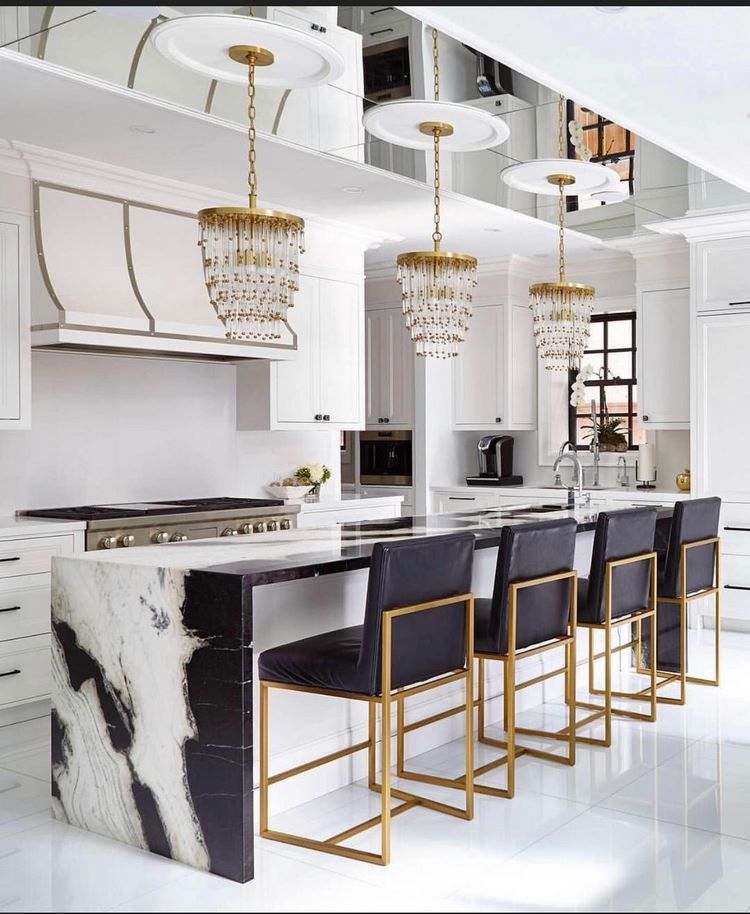 kitchen island with seating stunning art deco interior design ideas