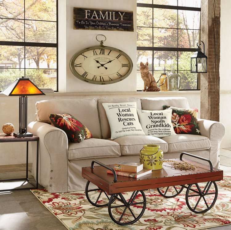 living room fall decor ideas sofa pillows