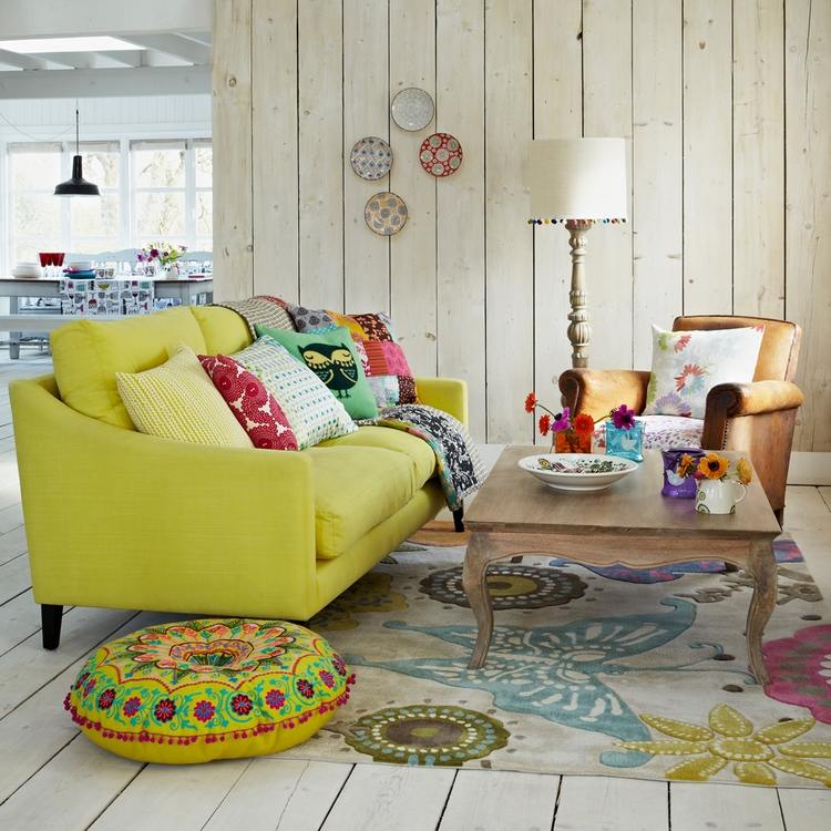 living room interior design ideas Bohemian style decor