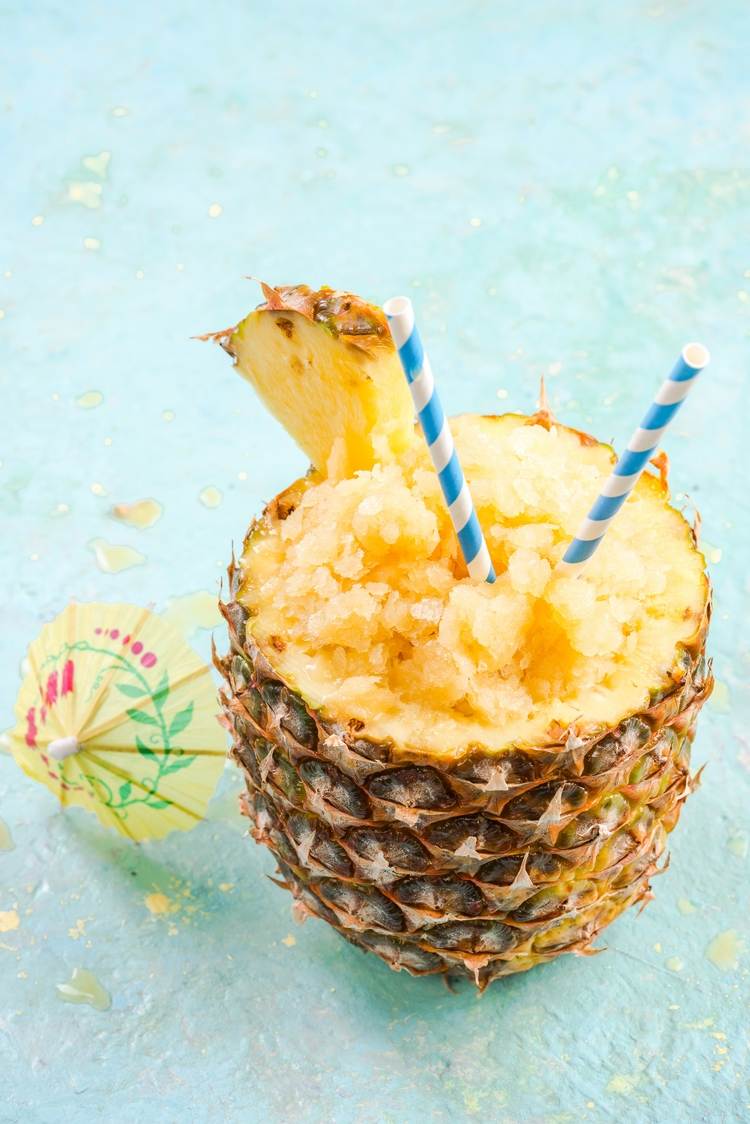 tropical flavor dessert ideas pineapple granita
