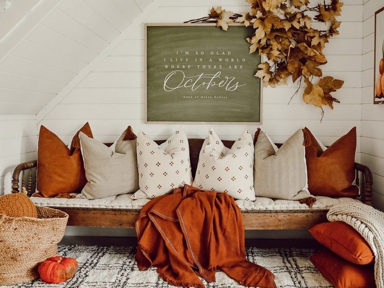 Fall couch online pillows