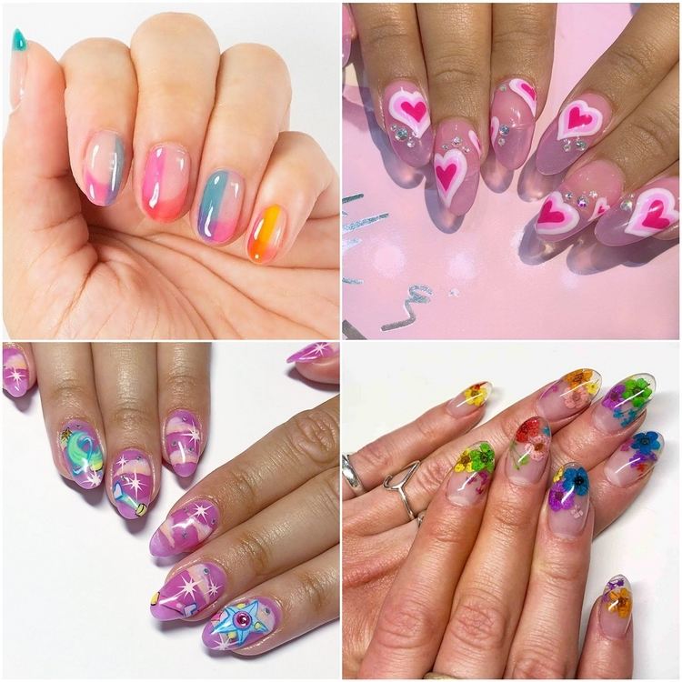 summer nail art ideas for jelly nails