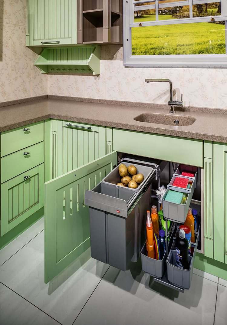 under sink containers kitchen organization ideas