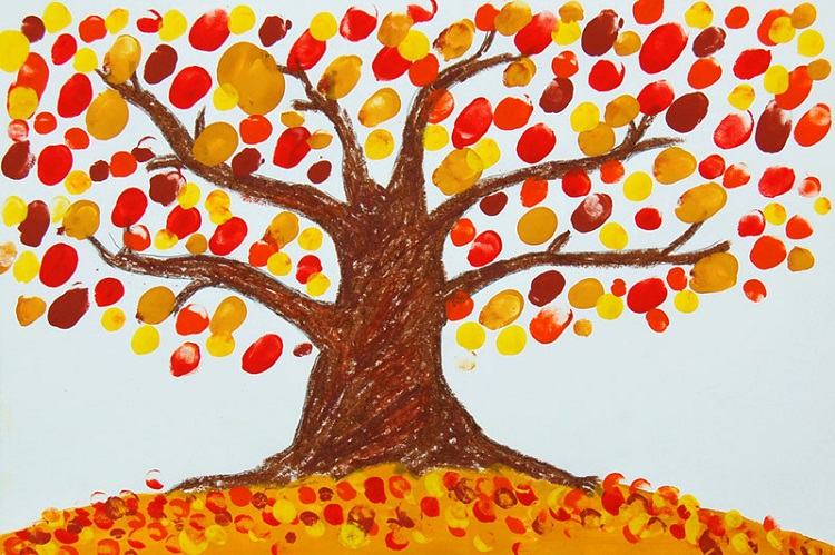 fall tree craft ideas for kids to try at home finger paint ideas
