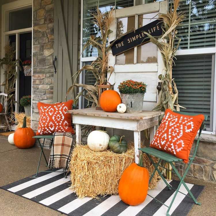 cozy fall decor ideas for the front porch