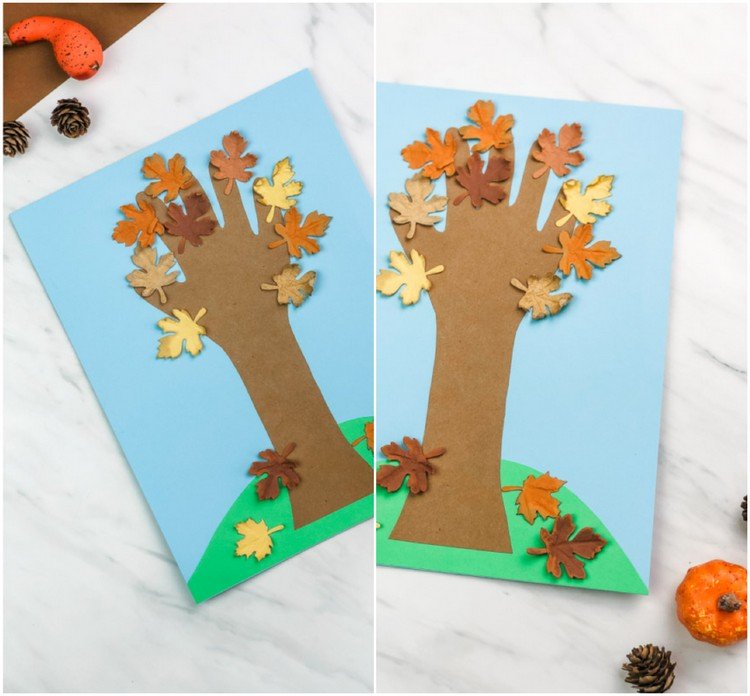 fall tree craft ideas for kids paper crafts