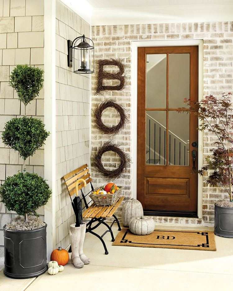 DIY front door and porch fall decor ideas