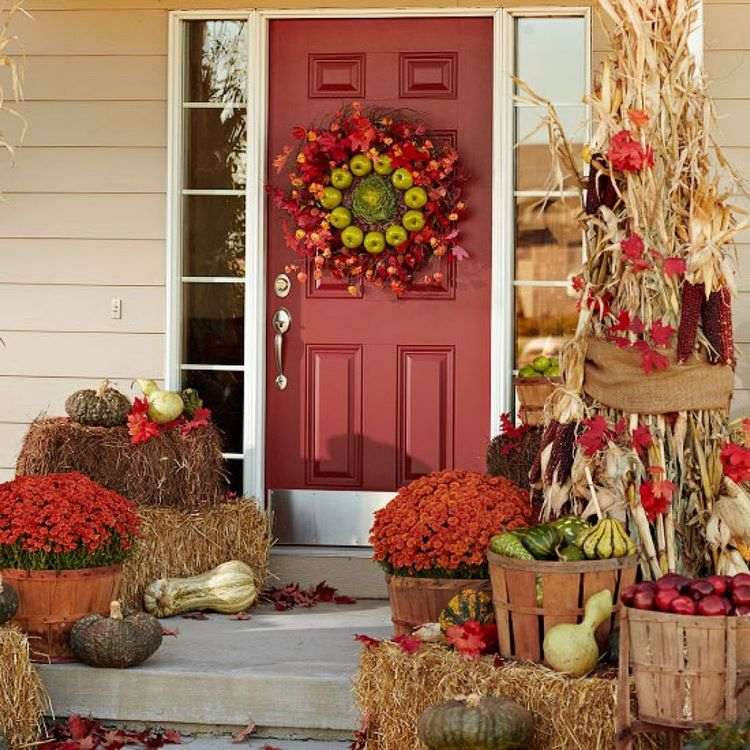 fantastic front door and porch fall decor ideas