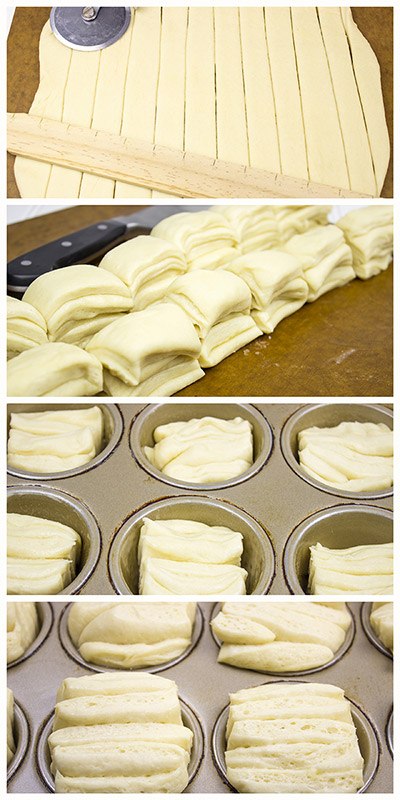 Butterflake Dinner Rolls step by step