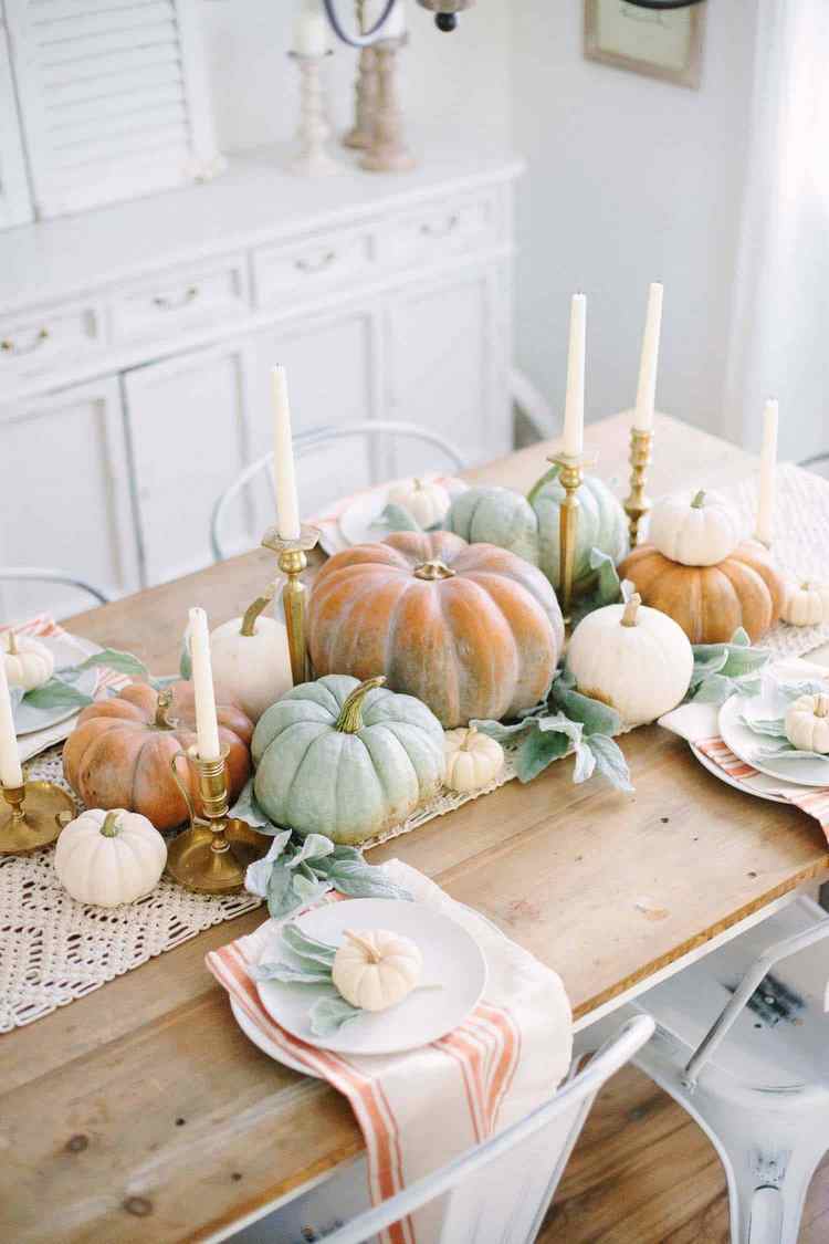 Fall decorating ideas festive table setting and quick centerpiece ideas