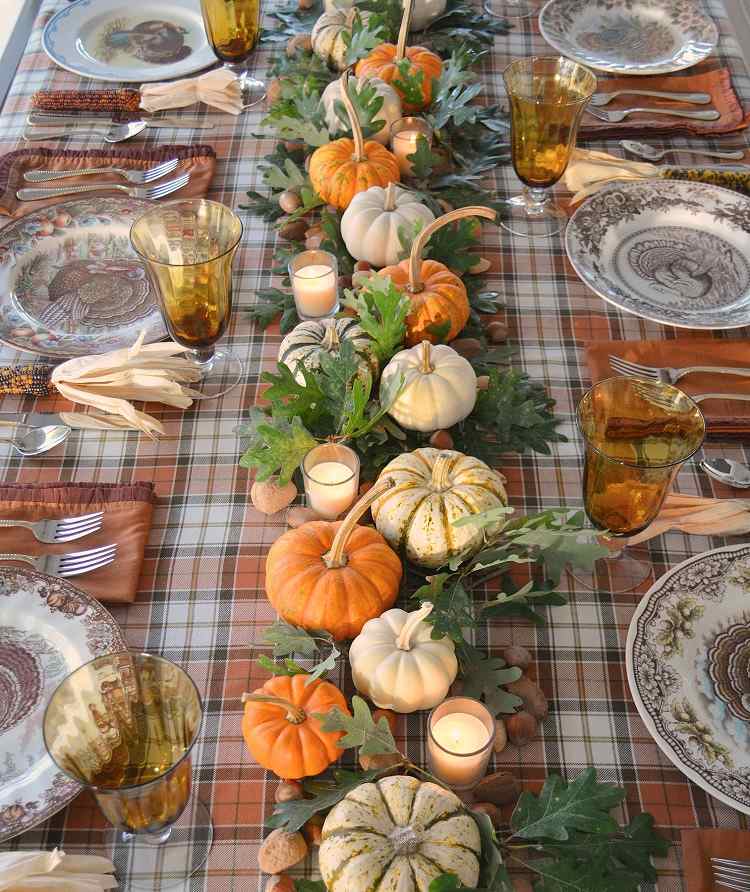 Thanksgiving festive table setting ideas