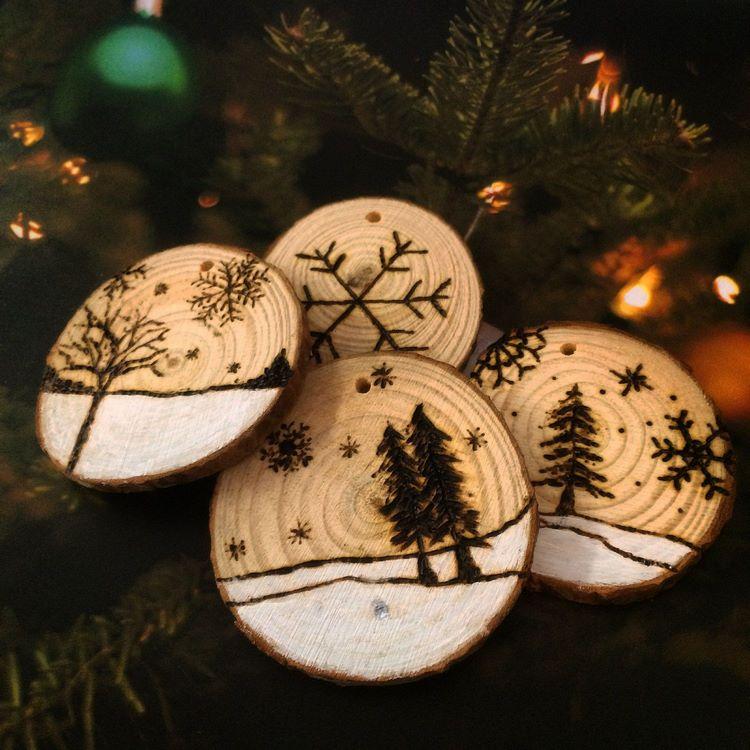 craft projects with wood slices