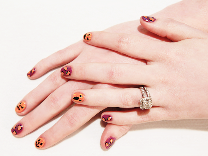 pumpkin nails ideas fall manicure