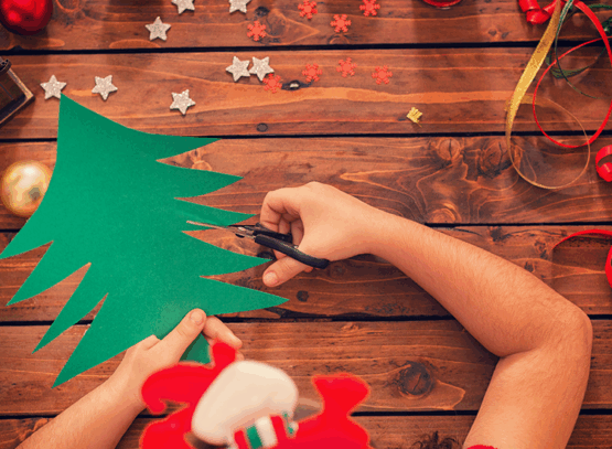 Budget-friendly-cardboard-Christmas-tree-ornaments-last-minute-decor-ideas