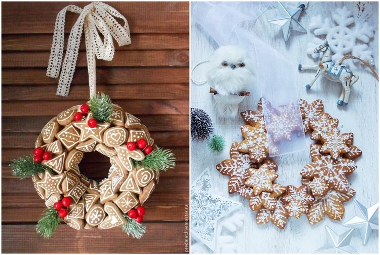 DIY gingerbread wreath ideas recipe and instructions