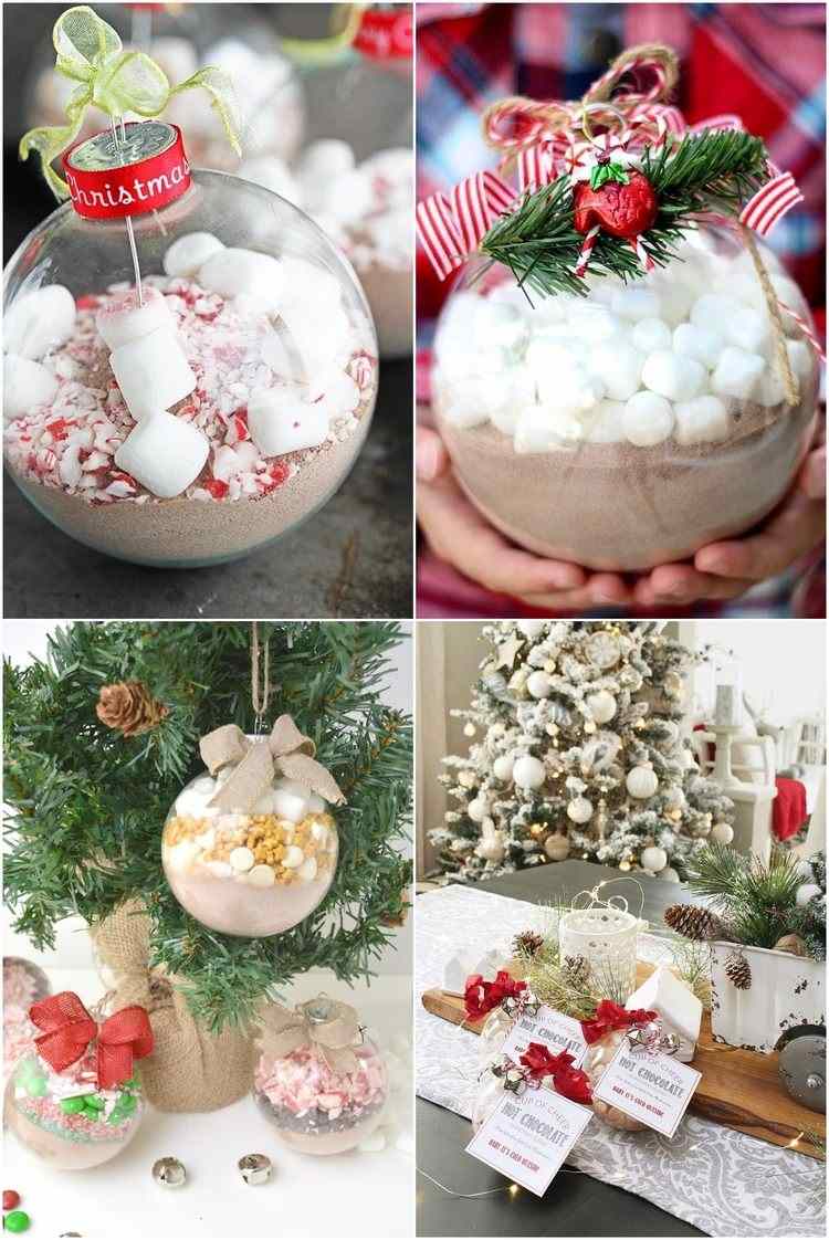 Hot chocolate Christmas ball ornaments a gift that everyone will love